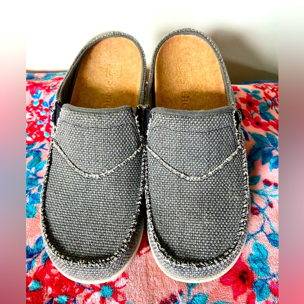 Women’s Spenco TS Gray Canvas. Size 7. Like New.